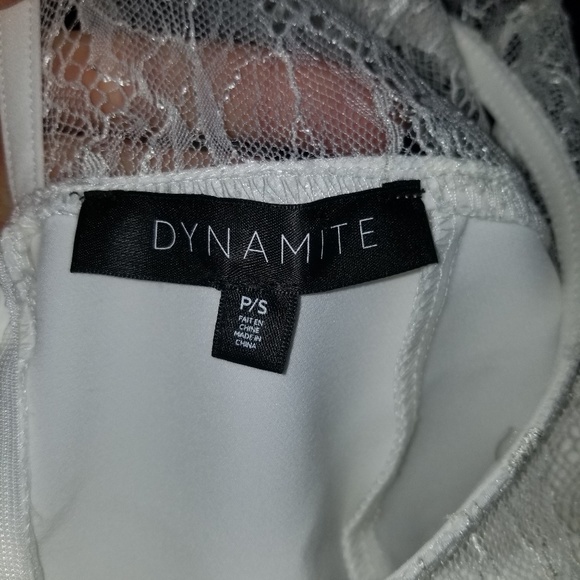 Dynamite lace top off white romper - Picture 6 of 6